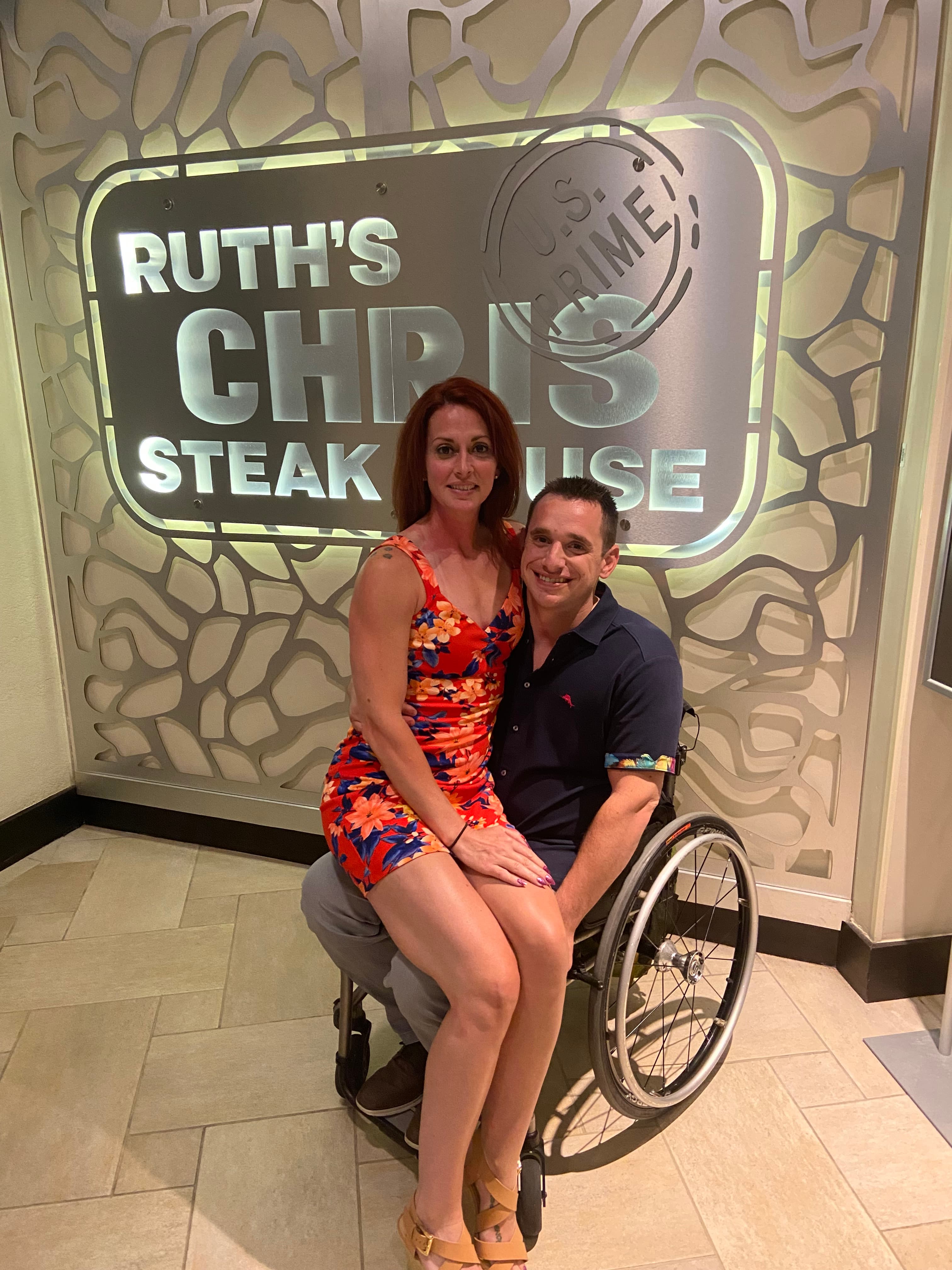 My wife and I out to dinner